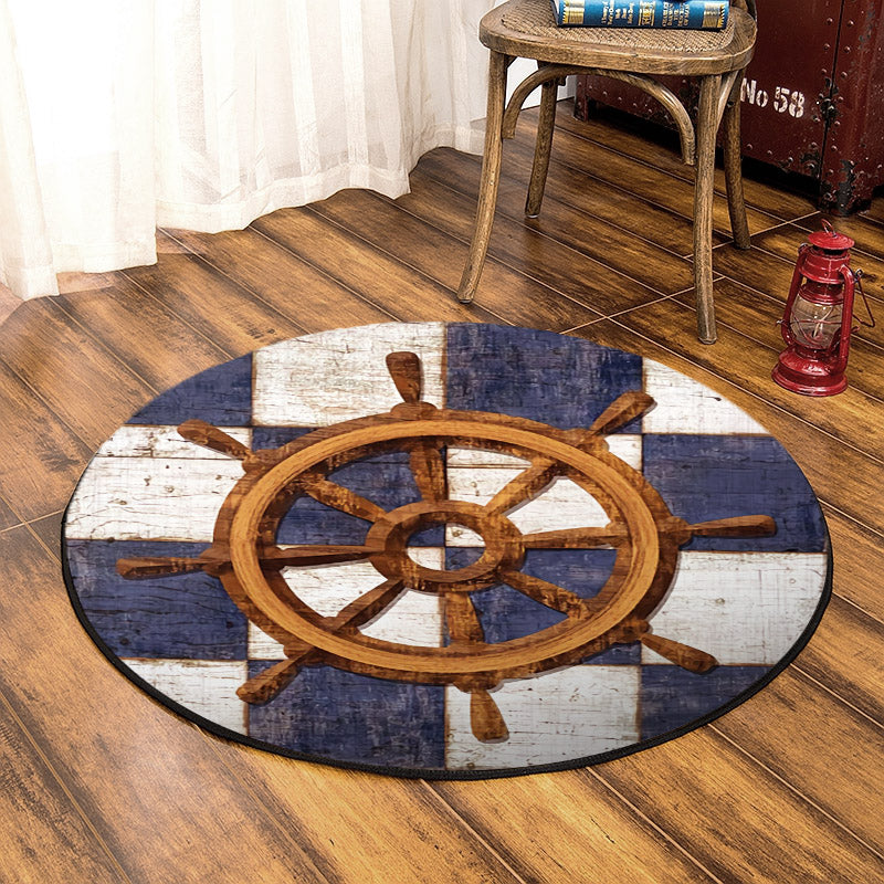 Rudder HT220826TM Round Area Rug