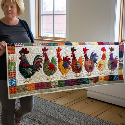 Chicken Quilted Table Runner NCU0VT01