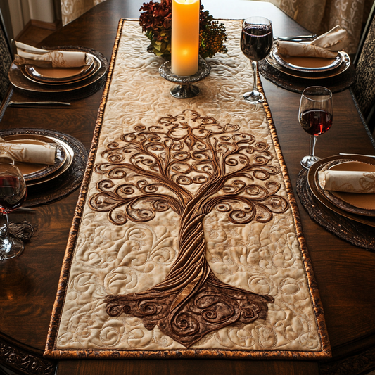 Rustic Elegance Quilted Table Runner NCU0DV2218