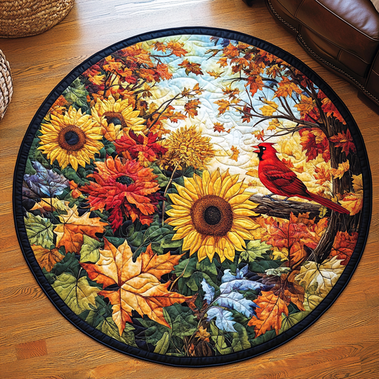 Rustic Harvest Quilted Round Mat NCU0TL1387