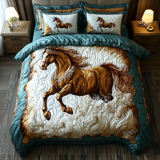 Rustic Rider 3-Piece Quilted Bedding Set NCU0DK2943