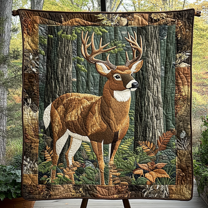 Rustic Whitetail Quilted Blanket NCU0DK3401