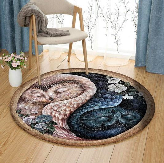 Sleep Owl HT310734A Round Area Rug