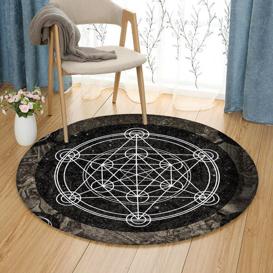 Sacred Geometry HM0410100TM Round Area Rug