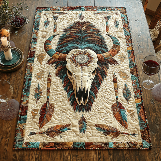 Sacred Circle Quilted Table Runner NCU0DV2580