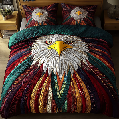 Juego de cama acolchado de 3 piezas Sacred Eagle NCU0DK3641