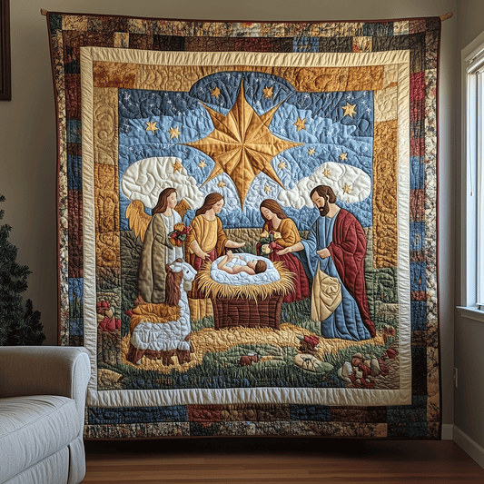 Sacred Scene Quilted Blanket NCU0TH1980