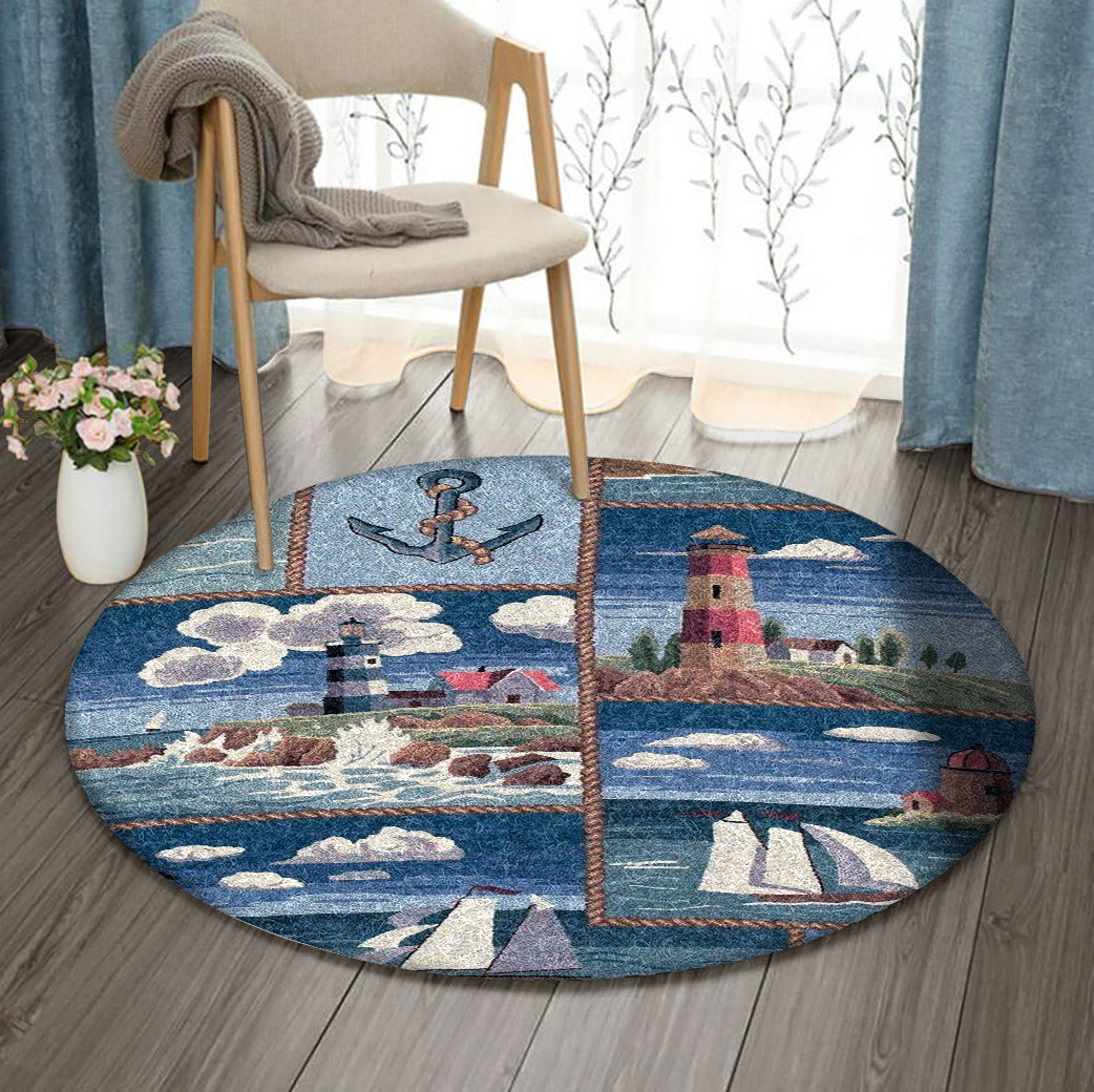 Sailing BL0710135RR Round Area Rug