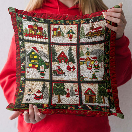 Santa Jolly Journey Quilted Pillow Case NCU0NT861