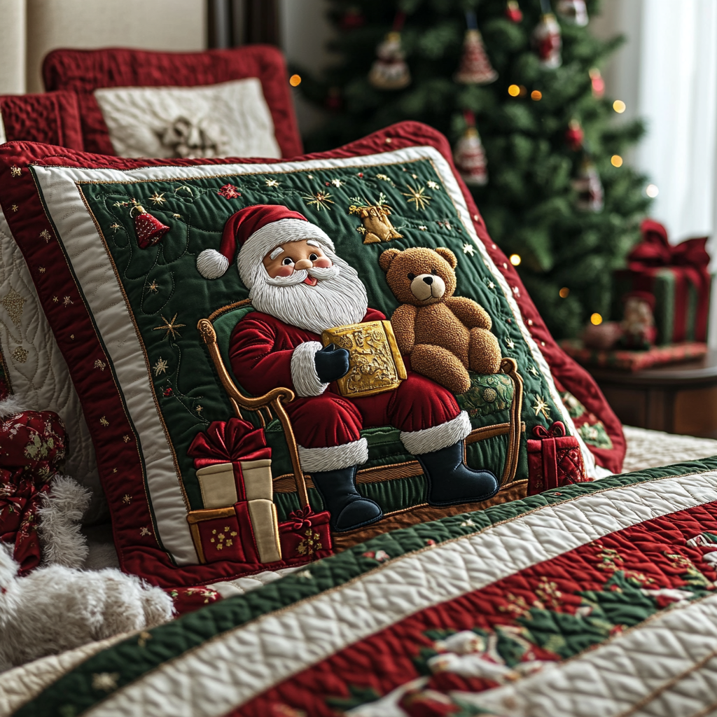 Santa Moment Quilted Bedding Pillow Case NCU0DV2343