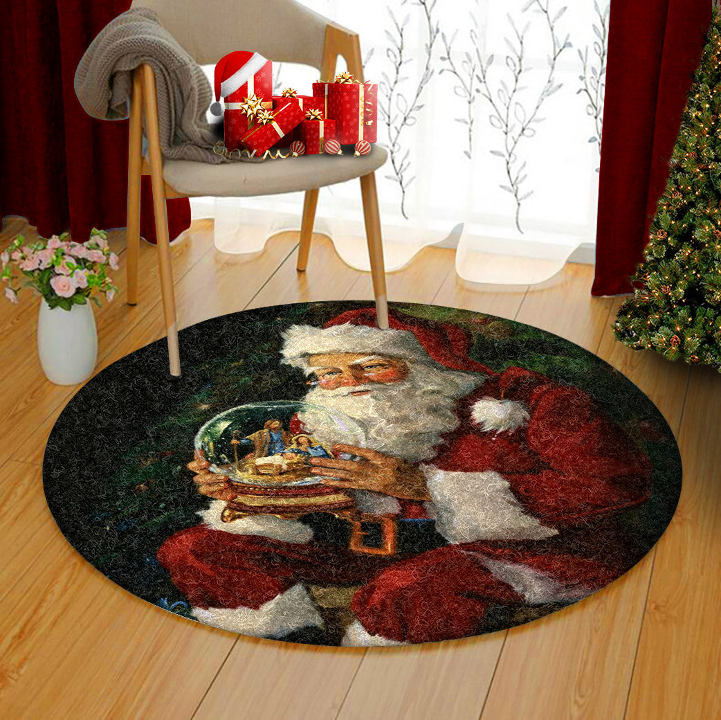 Santa Claus AA0711091TM Round Area Rug