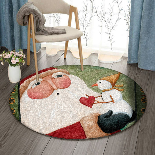 Santa Claus BL2609087RR Round Area Rug