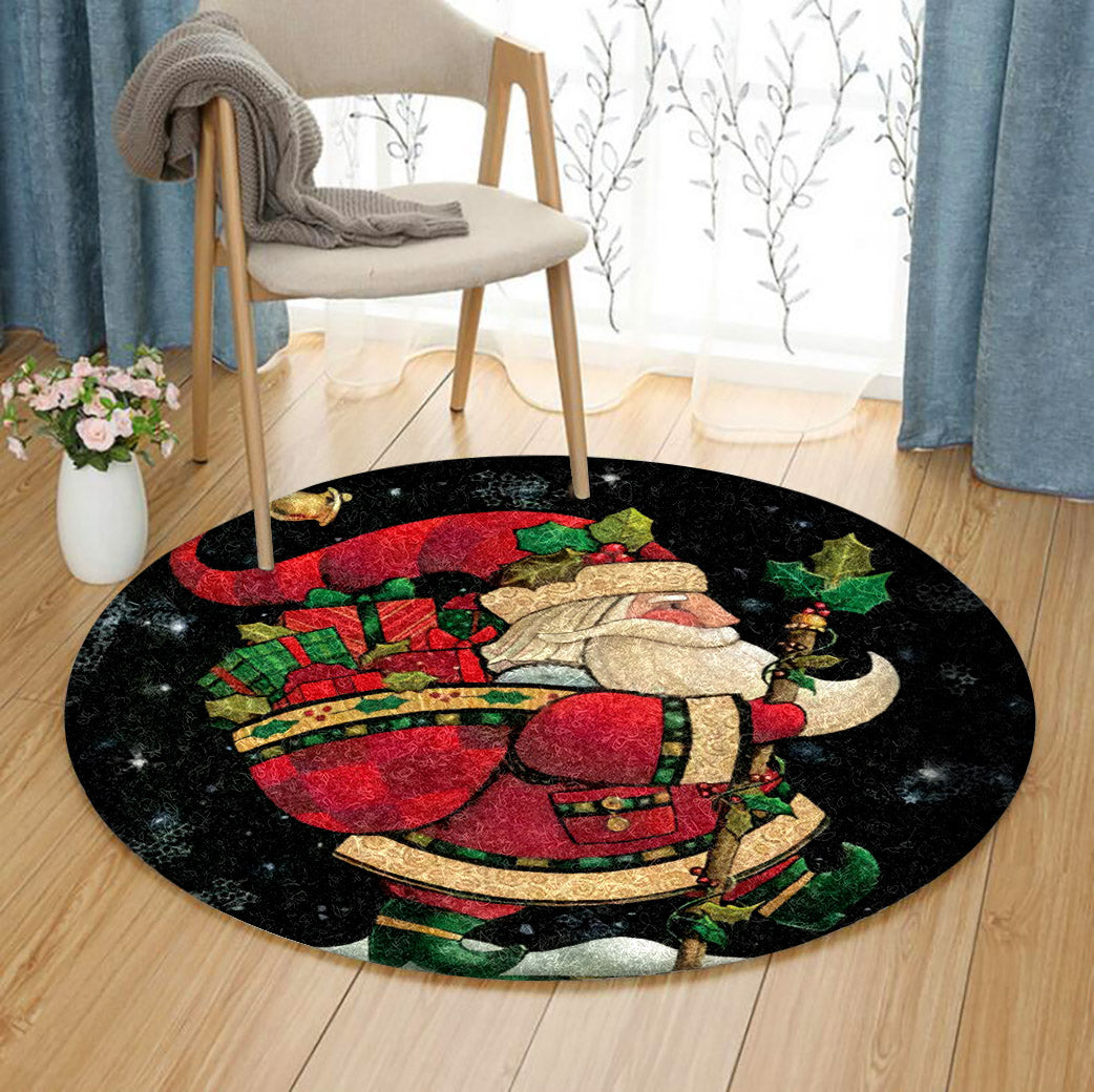 Santa Claus CG0412027TM Round Area Rug