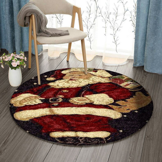 Santa Clause HN240970RR Round Area Rug