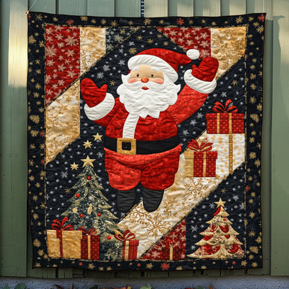 Santa Merry Magic Quilted Blanket NCU0TL1702