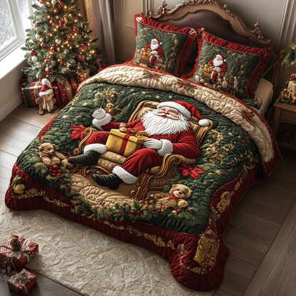 Santa Moment Quilted Bedding Set NCU0DV2171