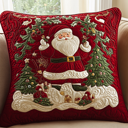 Santa Sleigh Ride Quilted Pillow Case NCU0DK2288