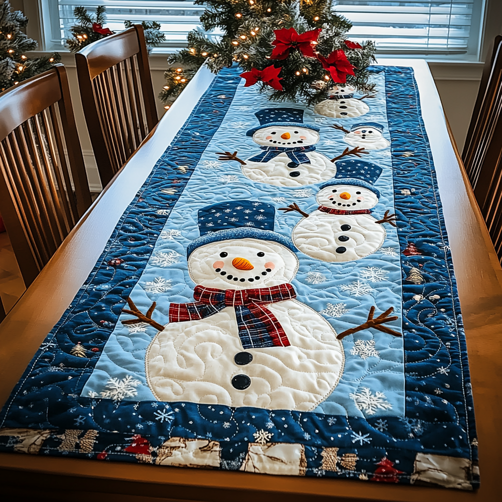 Santa Soiree Quilted Table Runner NCU0DK1284