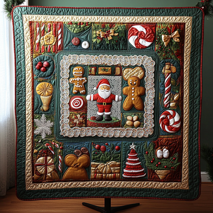 Santa Workshop Quilted Blanket NCU0VH944