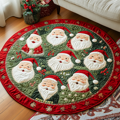 Santa Workshop Quilted Round Mat NCU0DK1228