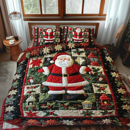 Santa's Workshop 3-Piece Quilted Bedding Set NCU0NT033