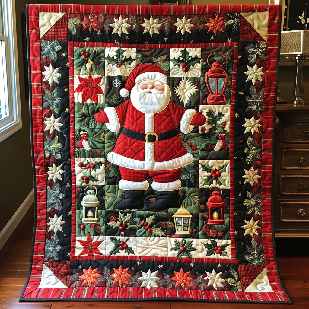 Santa's Workshop Quilted Blanket NCU0NT079