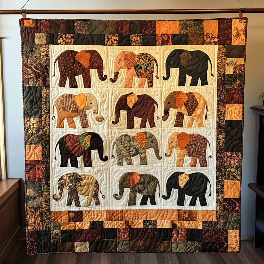 Savanna Kings Quilted Blanket NCU0NT187