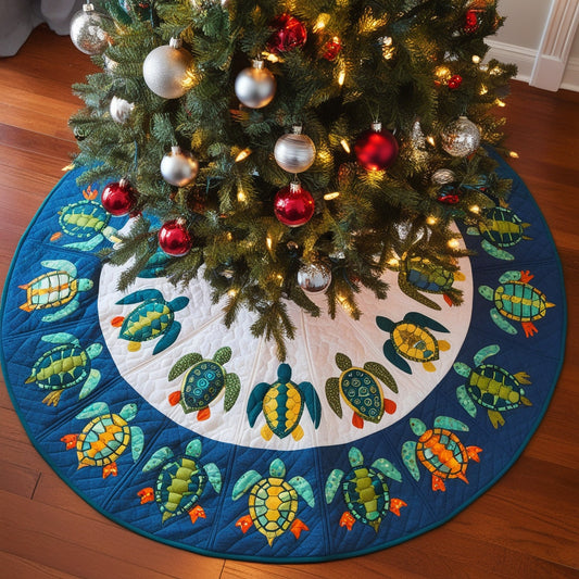 Sea Turtle NTA041124545 Quilted Tree Skirt