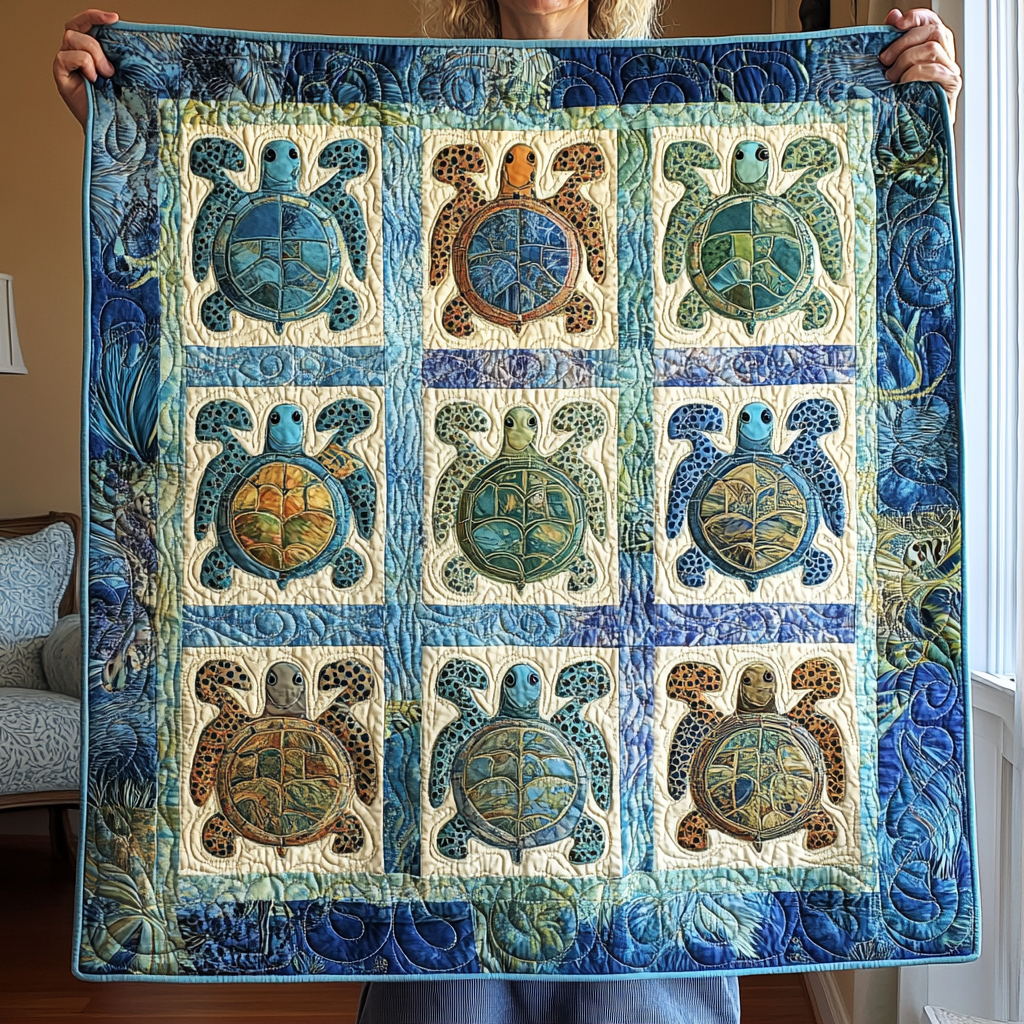 Sea Turtle TAI041124079 Quilt Blanket