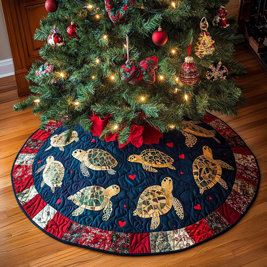 Sea Turtle TAI061124279 Quilted Tree Skirt