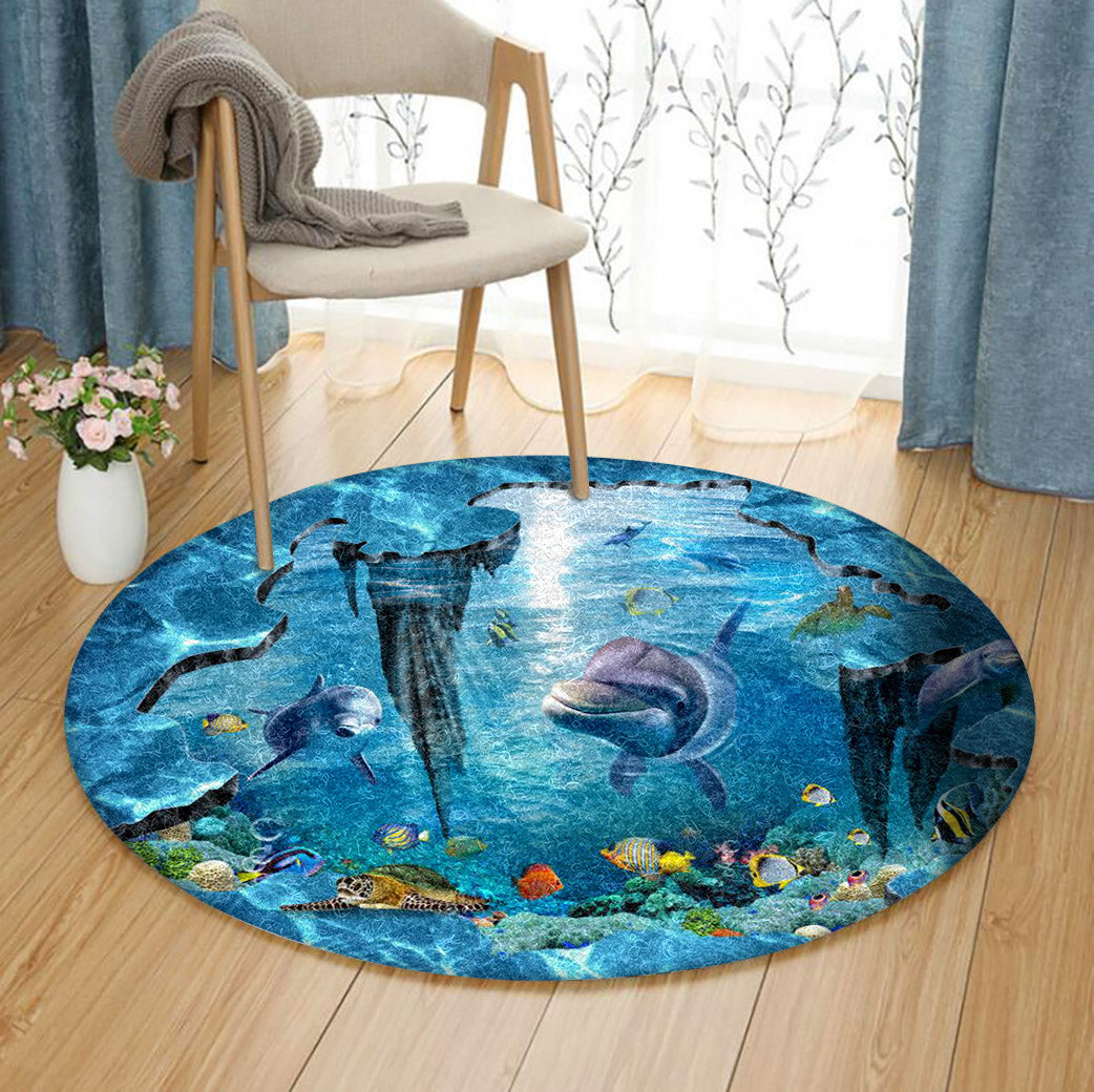 Sea CLP020814 Round Area Rug