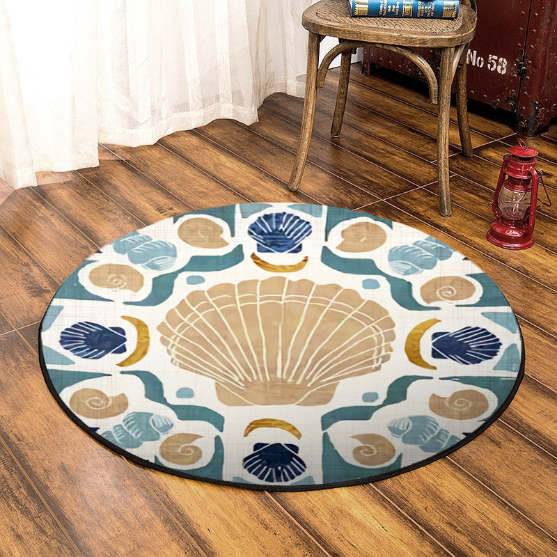 Seashell HT220827TM Round Area Rug