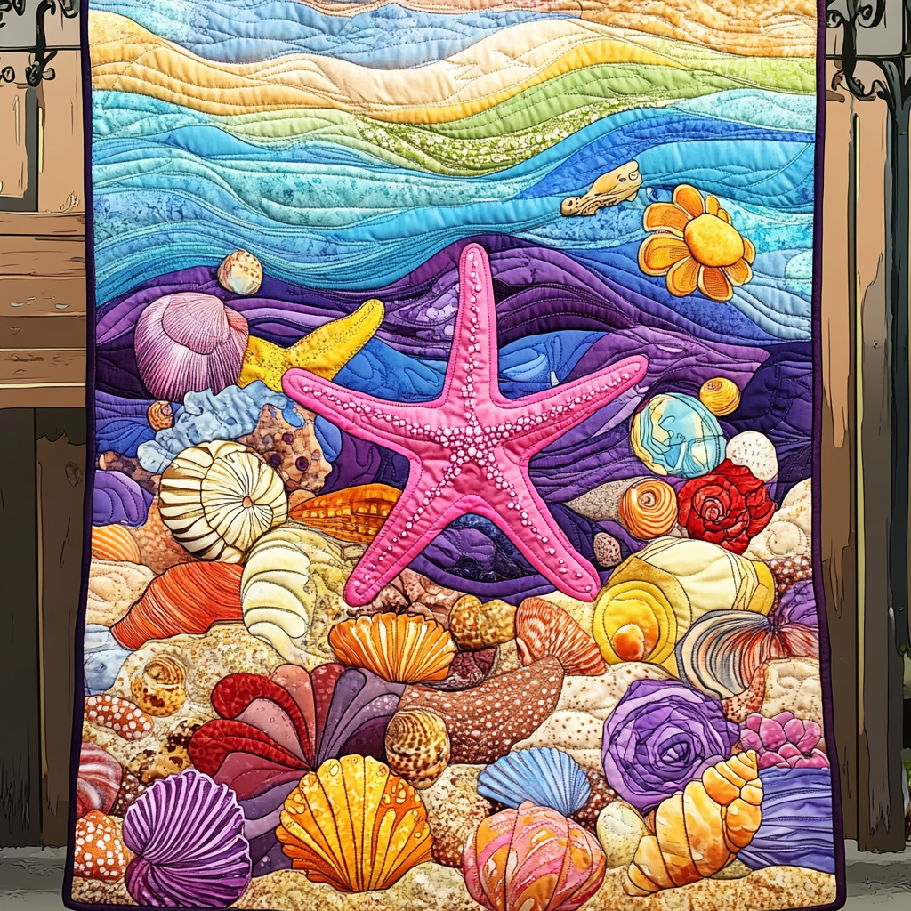 Seaside Serenity Quilted Blanket NCU0DK716