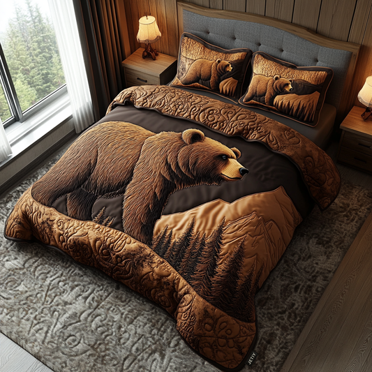 Bear Quilted Bedding Set NCU0VT83