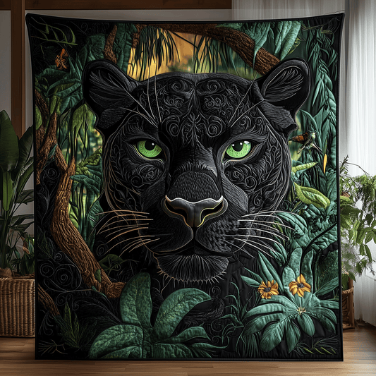 Shadowed Panther Quilted Blanket NCU0TH2370