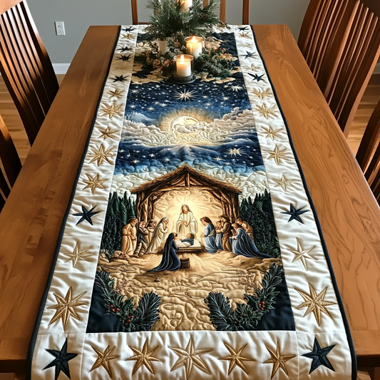 Shepherd Joy Quilted Table Runner NCU0VH297