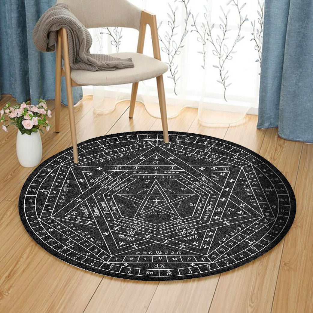 Sigillum Dei Aemeth NN1710090TM Round Area Rug