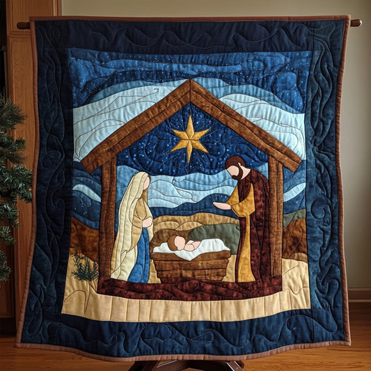 Silent Bethlehem Quilted Blanket NCU0PT1449