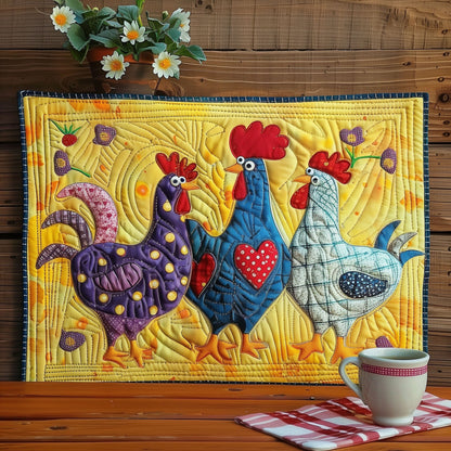 Silly Chicken Fiesta Quilted Place Mat NCU0TL450