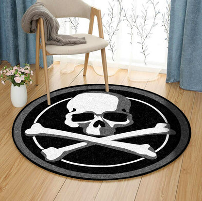 Skull CLP020816 Round Area Rug