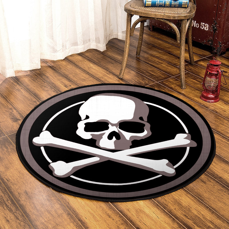 Skull CLP020816 Round Area Rug