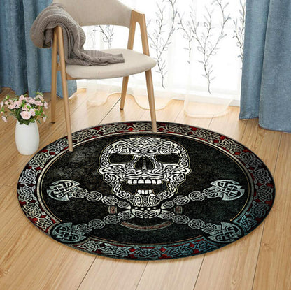 Skull Celtic HM150823TM Round Area Rug