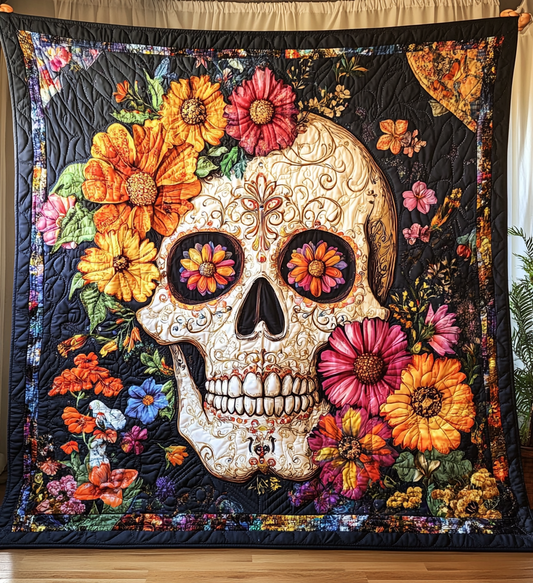 Skull Beauty Quilted Blanket NCU0TL1878