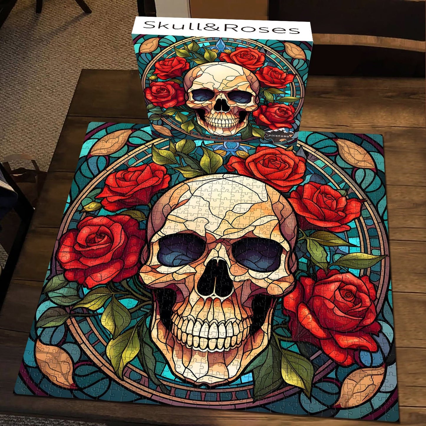 SKull & Roses Jigsaw Puzzle 1000 Pieces