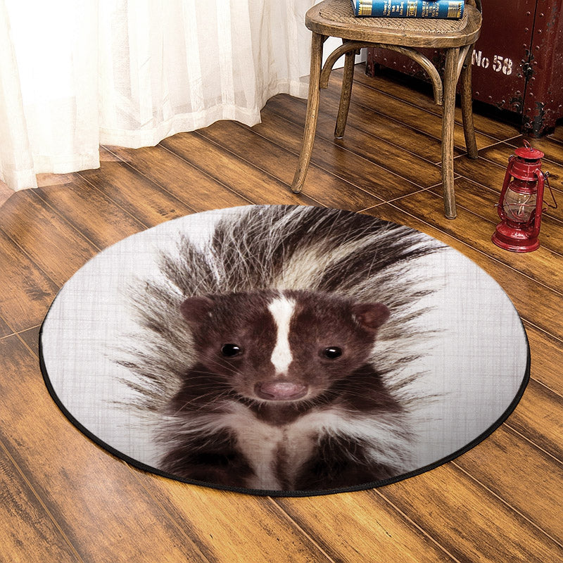 Skunk VD0110128RR Round Area Rug