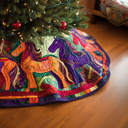 Sleigh Ride Quilted Tree Skirt NCU0VH232