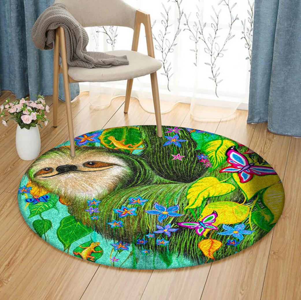 Sloth BL140934RR Round Area Rug