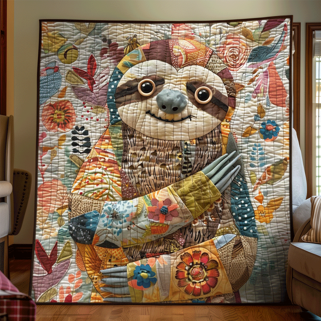 Sloth Paradise Quilted Blanket NCU0TL820