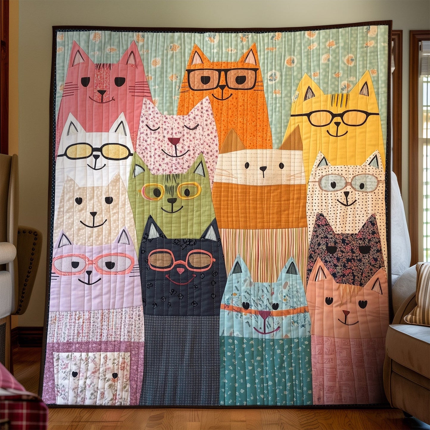 Smarty Kitty Quilted Blanket NCU0TH1529