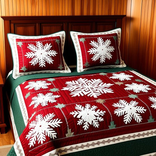 Snowflake NTA061124176 Quilt Bedding Set